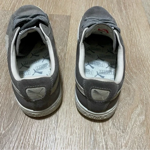 Men's PUMA Suede Classic | Size: 8 | Color: Grey / White - Picture 9 of 12